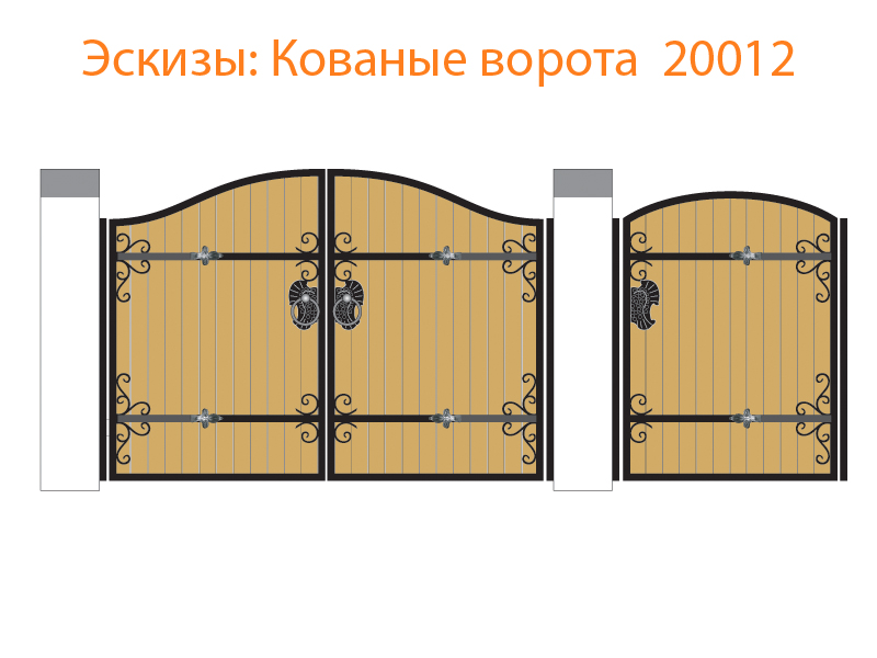 Кованые ворота эскизы N 20012