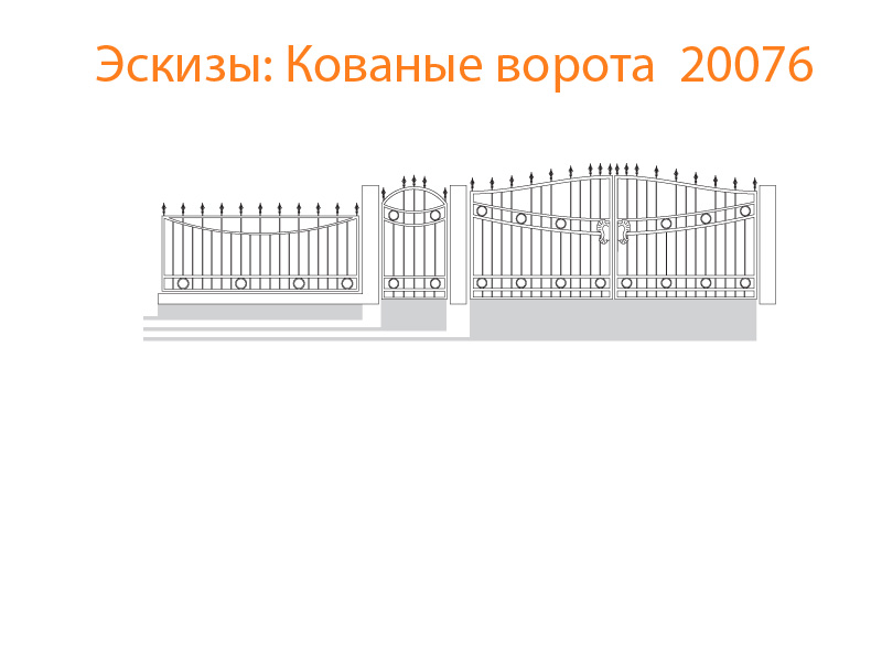 Кованые ворота эскизы N 20076