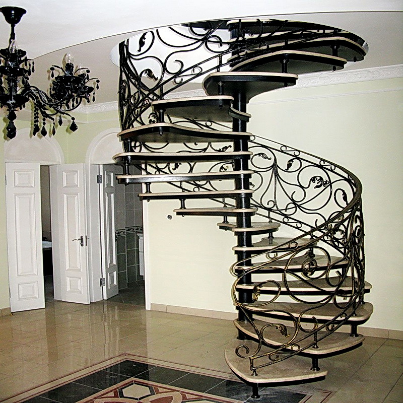 Кованая каркасная лестница N 3-4061