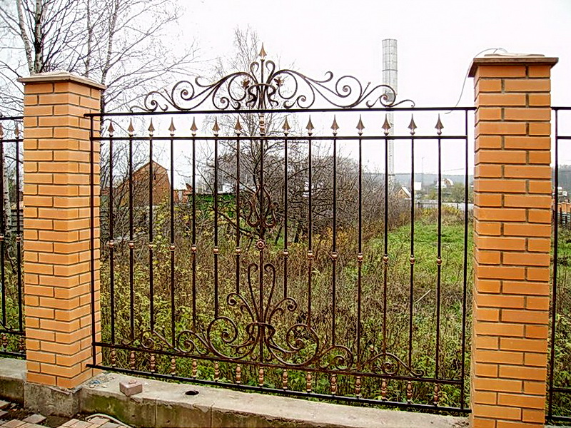 Кованая ограда и заборы N 5037