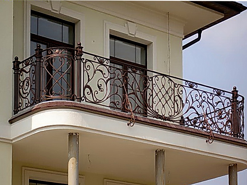 Кованые балконные ограждения N 4009