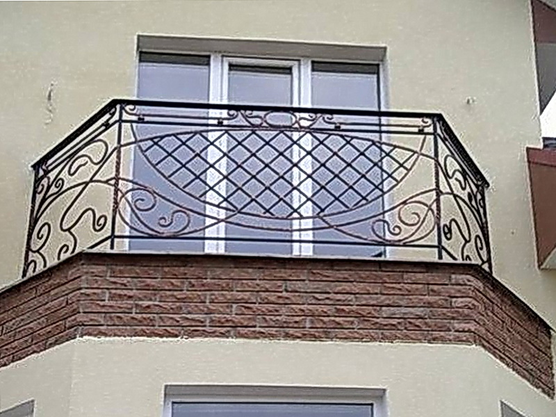 Кованые балконные ограждения N 4044