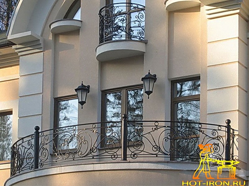 Кованые балконные ограждения N 4074