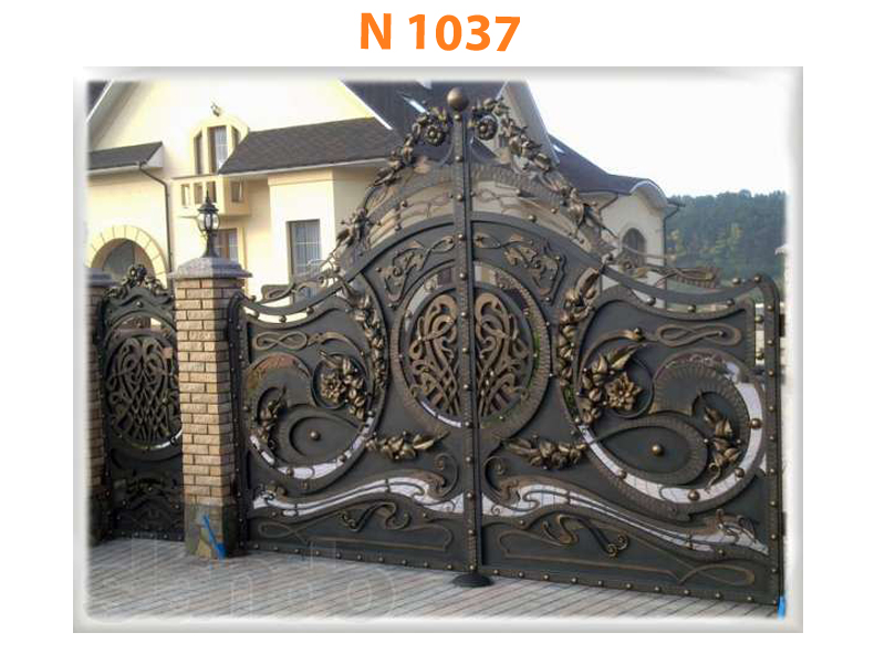 Кованые ворота N 1037
