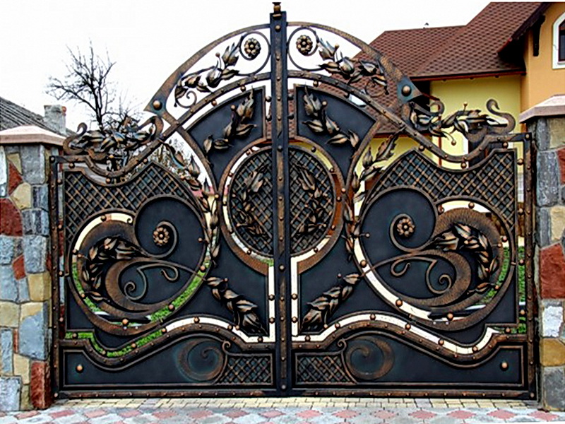 Кованые ворота N 1074