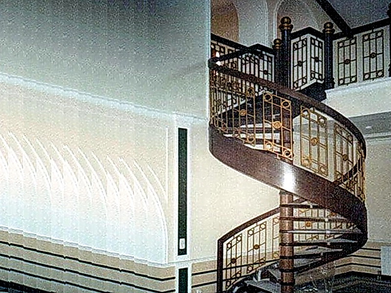 Кованая каркасная лестница N 3-4041